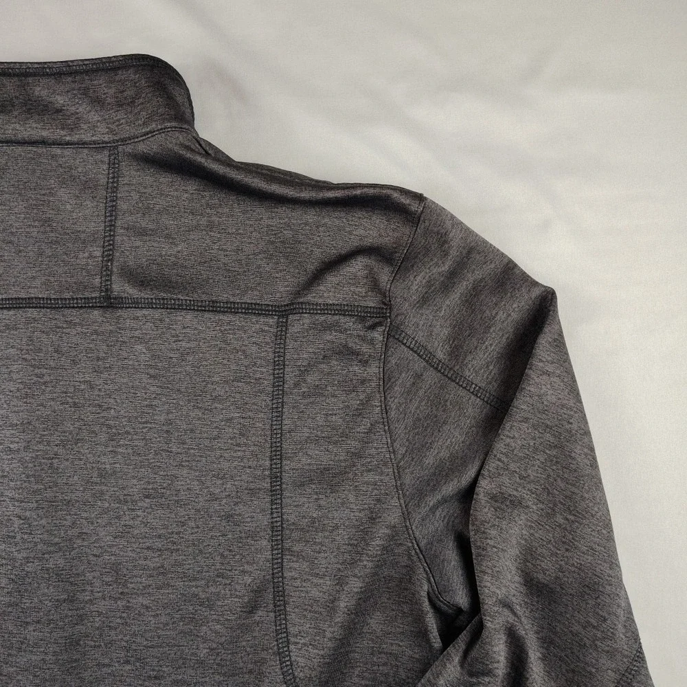Miami Open Track Tennis Jacket Mens Large Gray Full-Zip Tennis EUC